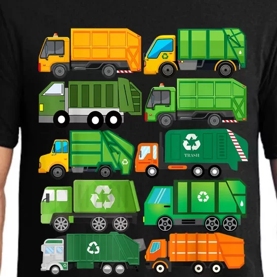 Garbage Truck Recycling Day Trash Waste Separation Birthday Pajama Set