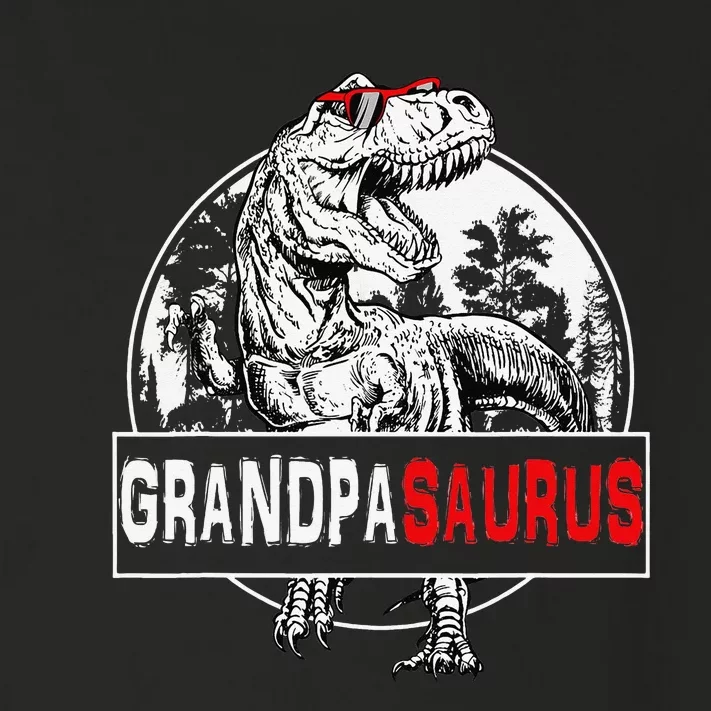 Grandpasaurus T rex Dinosaur Grandpa Saurus Family Matching Toddler Long Sleeve Shirt