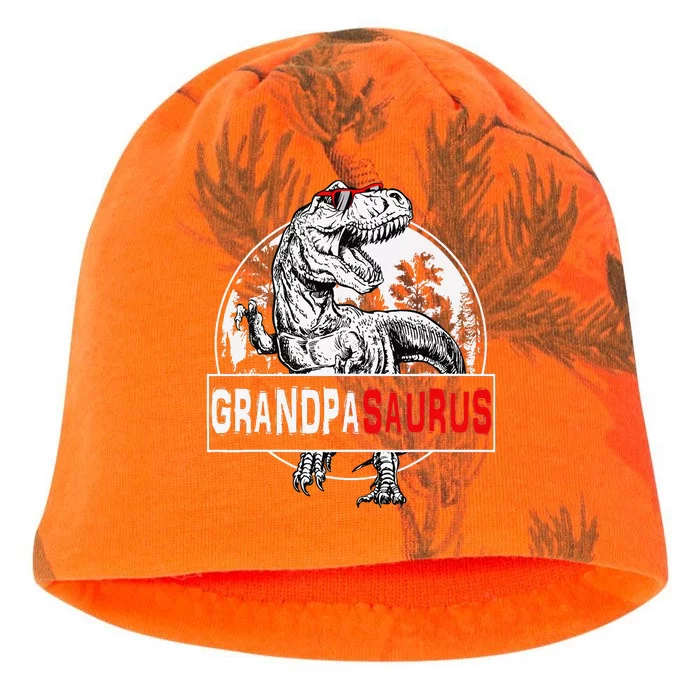 Grandpasaurus T rex Dinosaur Grandpa Saurus Family Matching Kati - Camo Knit Beanie