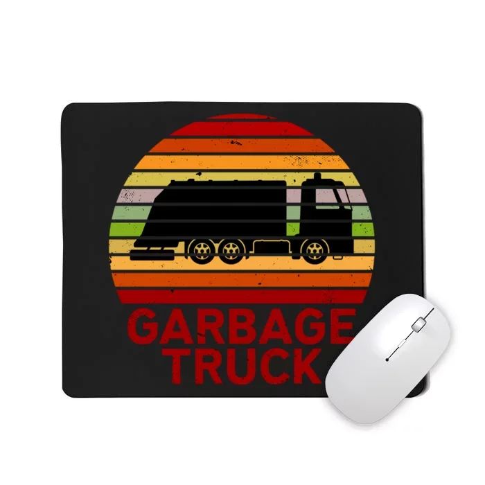 Garbage Truck Retro Mousepad