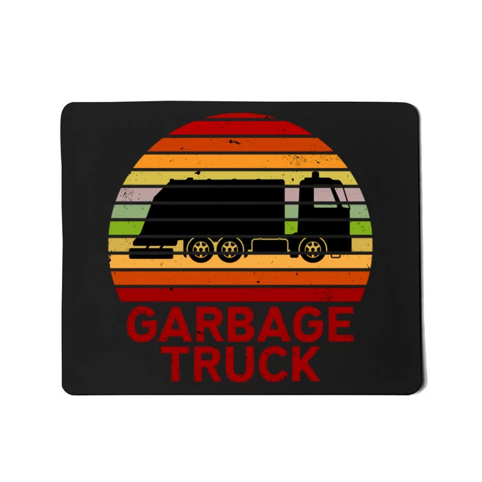 Garbage Truck Retro Mousepad