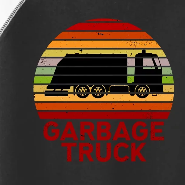 Garbage Truck Retro Toddler Fine Jersey T-Shirt