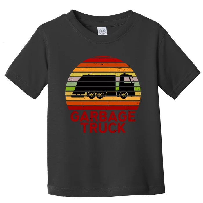 Garbage Truck Retro Toddler T-Shirt