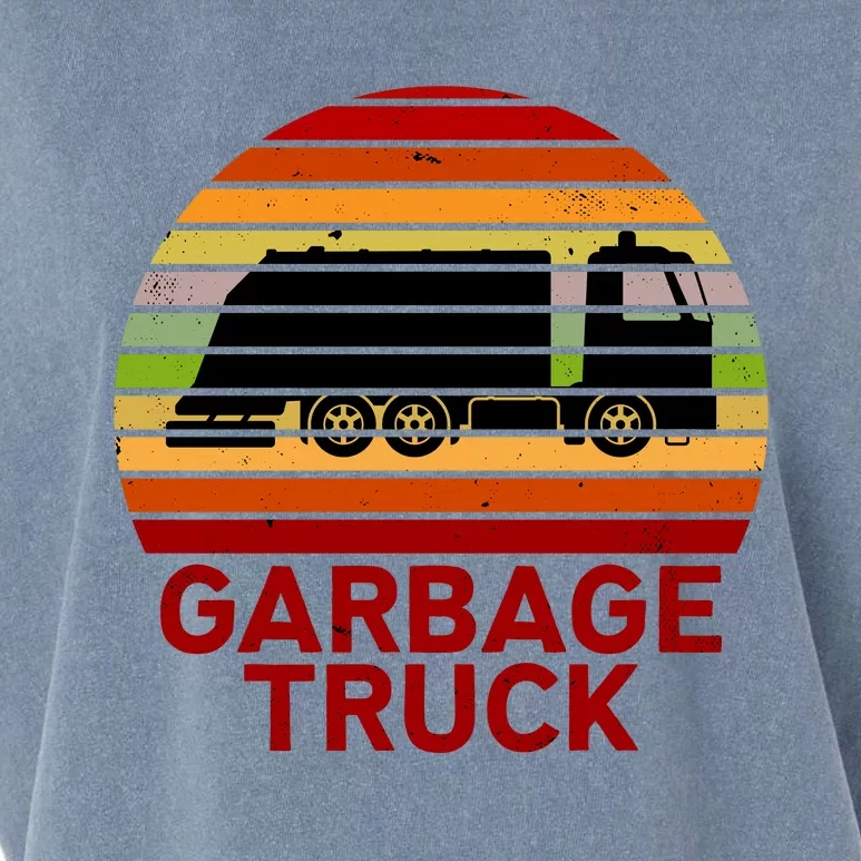 Garbage Truck Retro Garment-Dyed Women's Muscle Tee