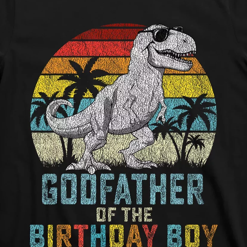 Godfathersaurus T Rex Dinosaur Godfather Saurus Family Long Sleeve T-Shirt