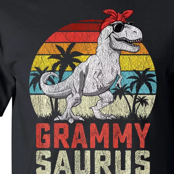 Grammysaurus T Rex Dinosaur Grammy Saurus MotherS Family Sweat Tall T-Shirt