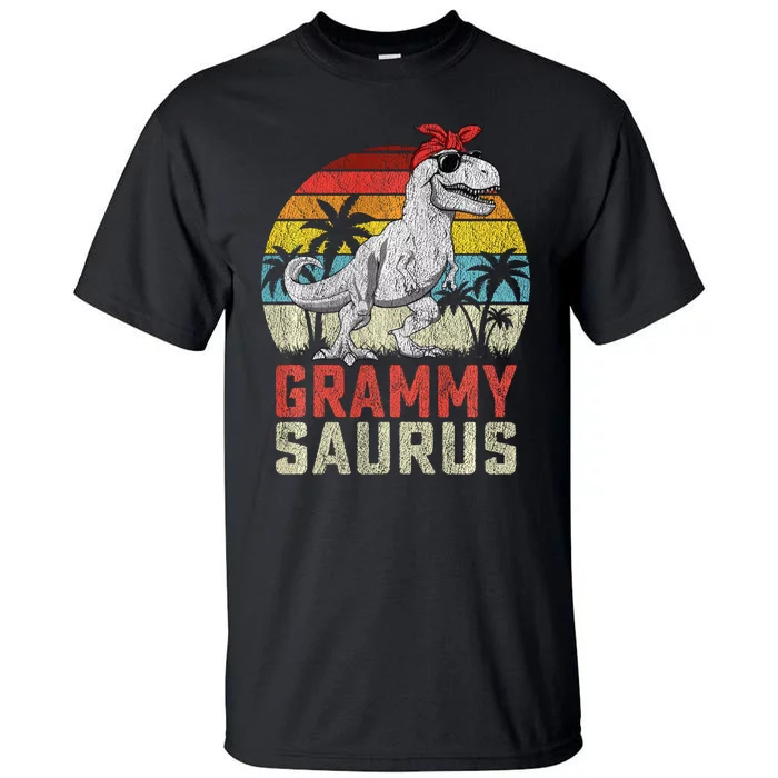 Grammysaurus T Rex Dinosaur Grammy Saurus MotherS Family Sweat Tall T-Shirt