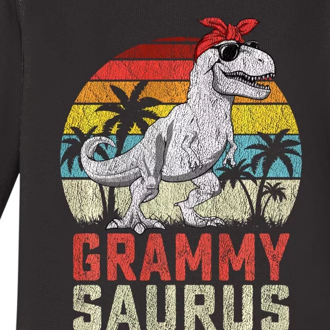 Grammysaurus T Rex Dinosaur Grammy Saurus MotherS Family Sweat Baby Long Sleeve Bodysuit