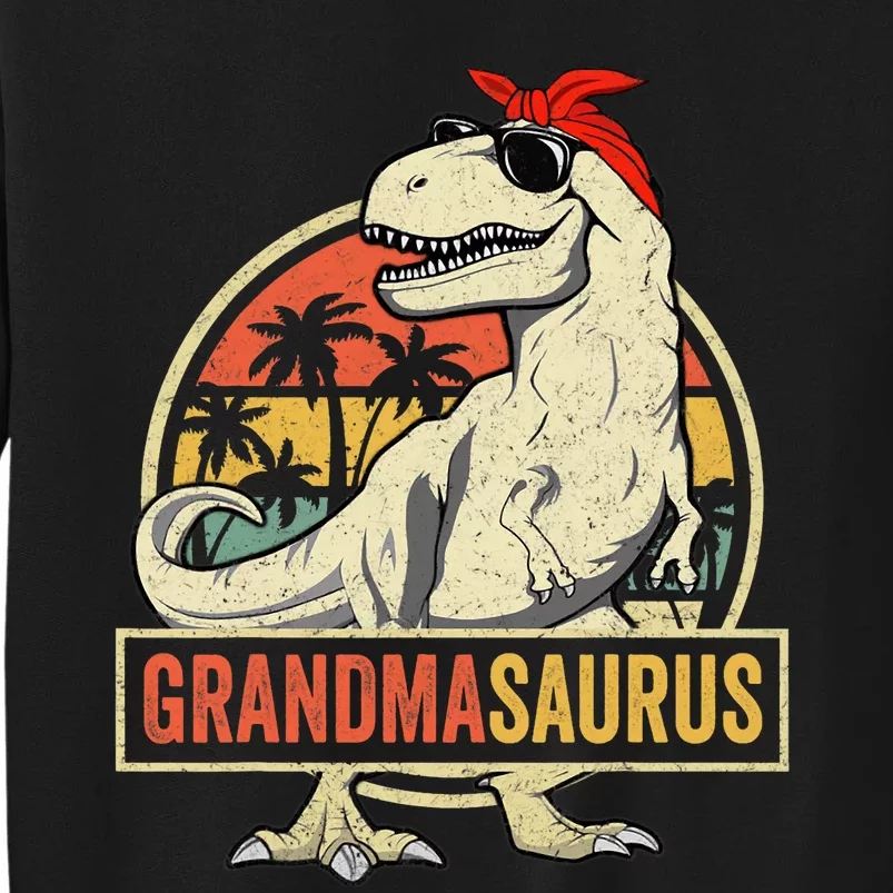 Grandmasaurus T Rex Dinosaur Grandma Saurus Family Matching Tall Sweatshirt