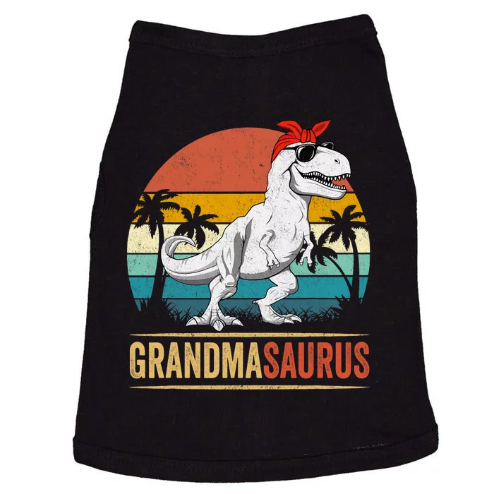 Grandmasaurus T Rex Dinosaur Grandma Saurus Family Matching Doggie Tank