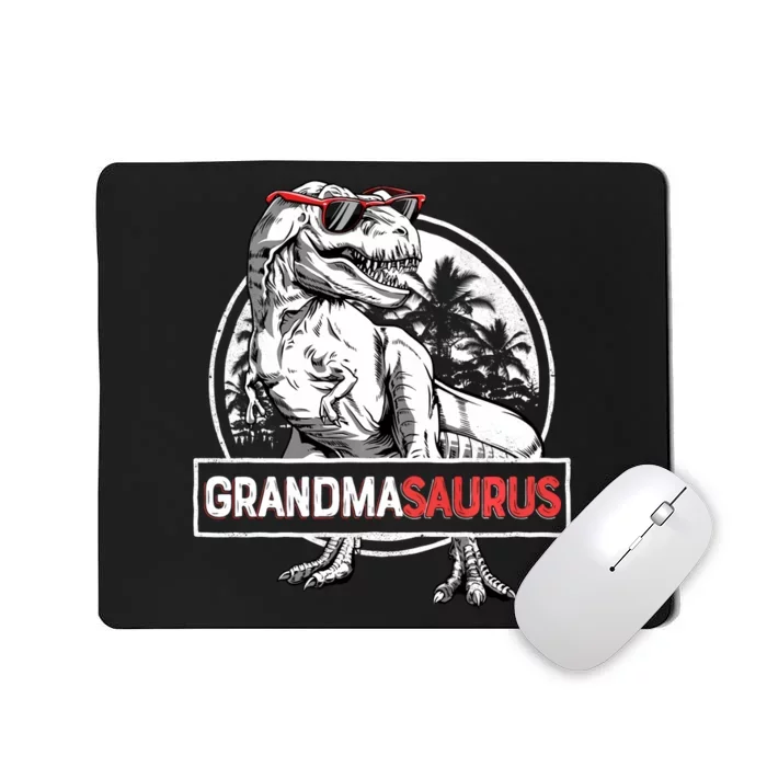 Grandmasaurus T Rex Dinosaur Grandma Saurus MotherS Family Long Sleeve Mousepad