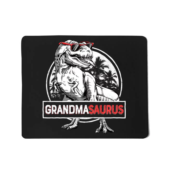 Grandmasaurus T Rex Dinosaur Grandma Saurus MotherS Family Long Sleeve Mousepad