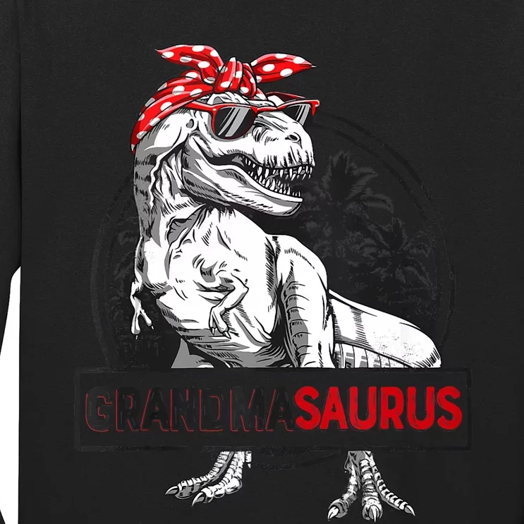 Grandmasaurus T Rex Dinosaur Grandma Saurus MotherS Family Tank Top Long Sleeve Shirt