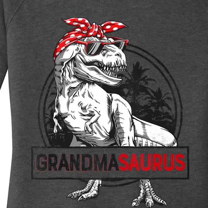 Grandmasaurus T Rex Dinosaur Grandma Saurus MotherS Family Tank Top Women's Perfect Tri Tunic Long Sleeve Shirt