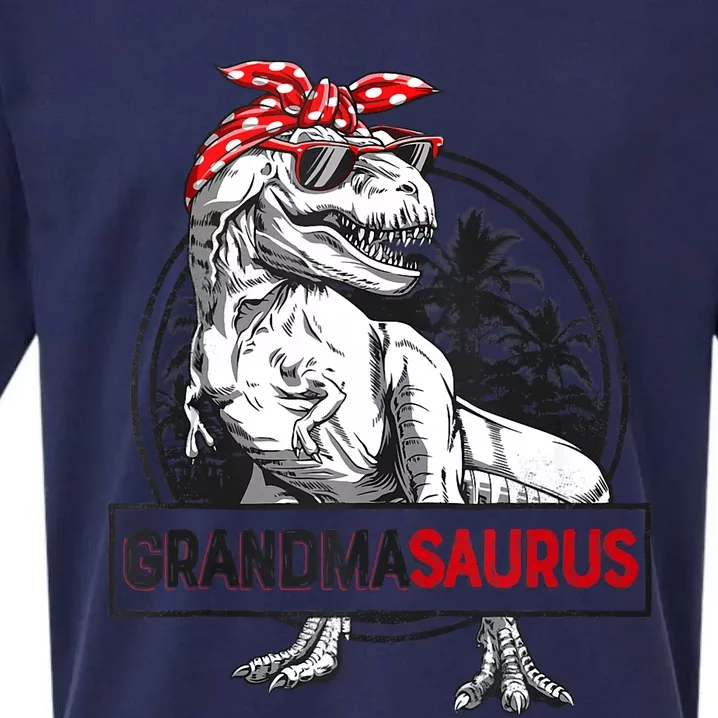 Grandmasaurus T Rex Dinosaur Grandma Saurus MotherS Family Tank Top Sueded Cloud Jersey T-Shirt