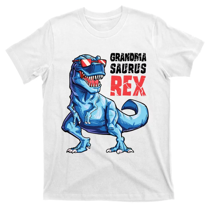 Grandmasaurus T Rex Dinosaur Grandma Saurus MotherS Family T-Shirt