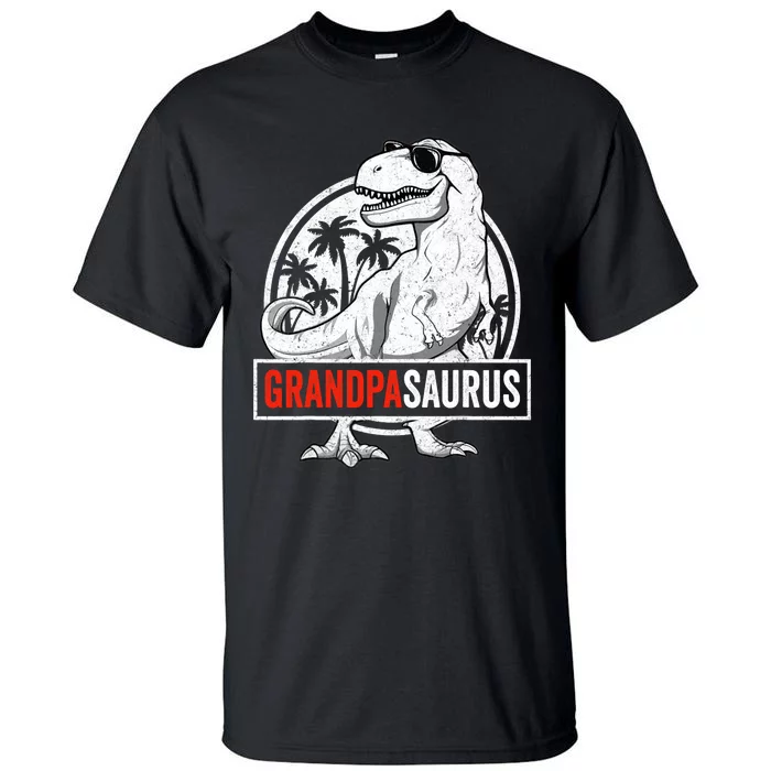 Grandpasaurus T Rex Dinosaur Grandpa Saurus Family Matching Tall T-Shirt