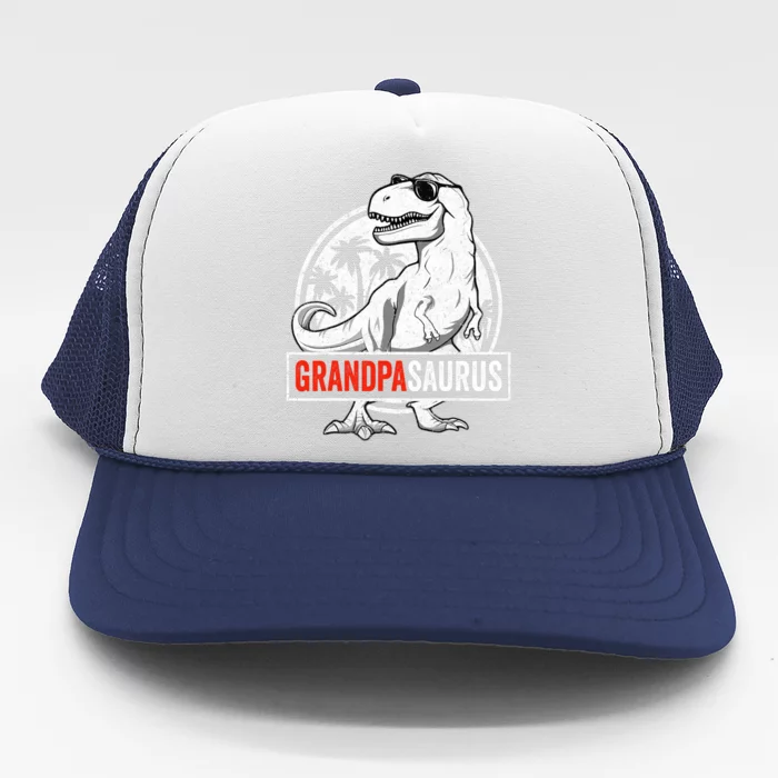 Grandpasaurus T Rex Dinosaur Grandpa Saurus Family Matching Trucker Hat