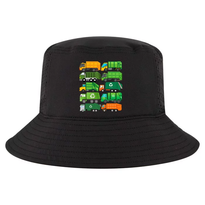 Garbage Truck Recycling Day Trash Waste Separation Birthday Cool Comfort Performance Bucket Hat