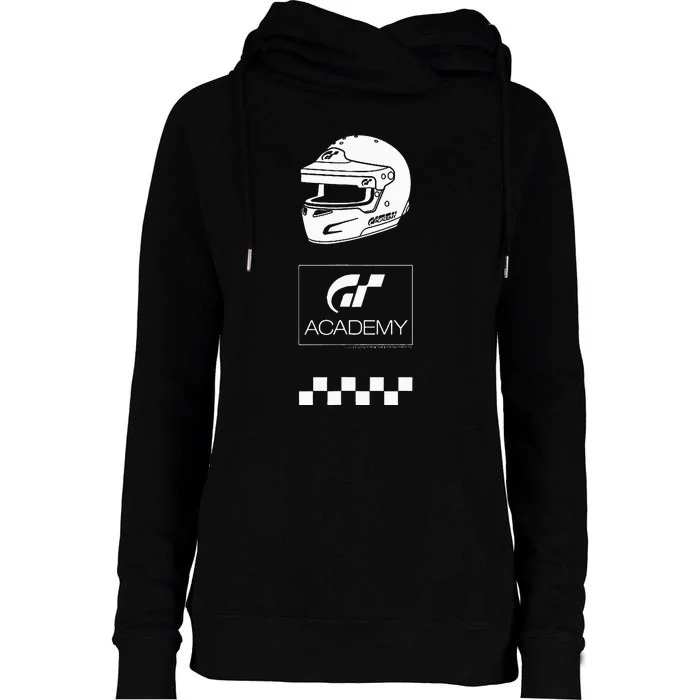 Gran Turismo Racing Icons Womens Funnel Neck Pullover Hood