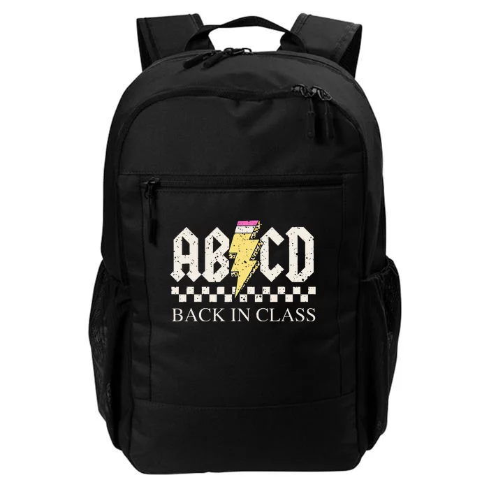 Girls Teachers Rock Back To School ABCD Back In Class Daily Commute Backpack