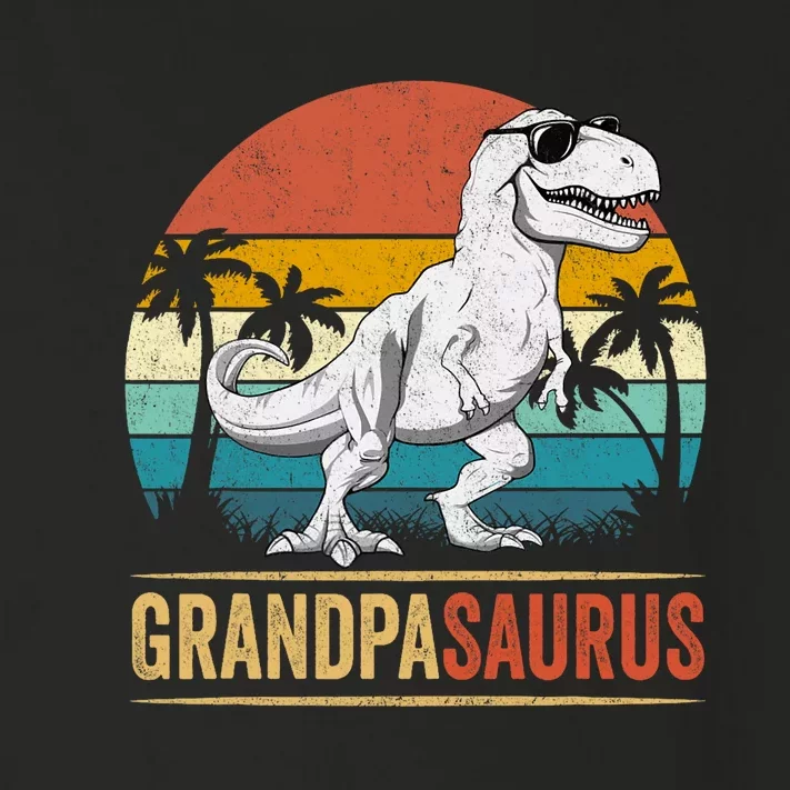 Grandpasaurus T Rex Dinosaur Grandpa Saurus Family Matching Toddler Long Sleeve Shirt