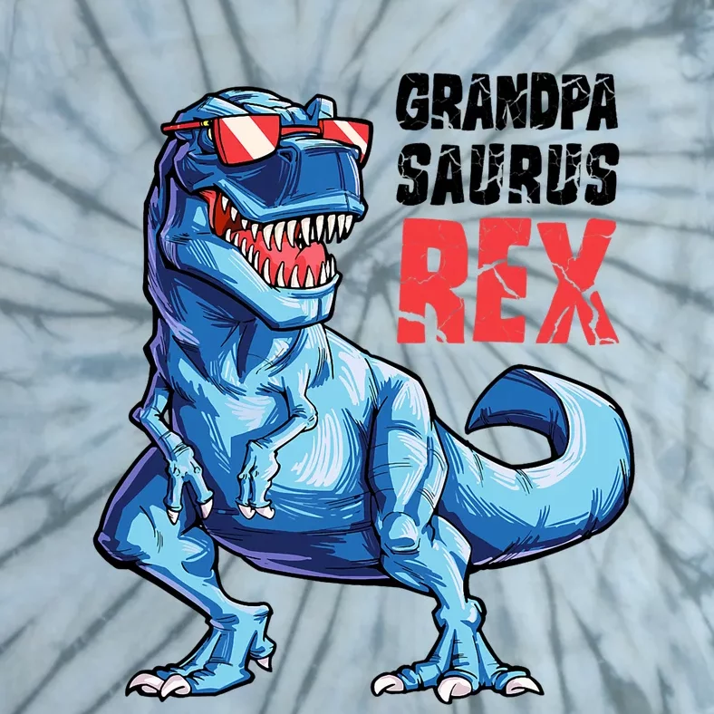 Grandpasaurus T Rex Dinosaur Grandpa Saurus FatherS Family Tie-Dye T-Shirt