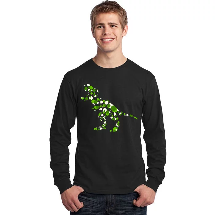 Green T Rex Polka Dot Dinosaur International Dot Day Tall Long Sleeve T-Shirt