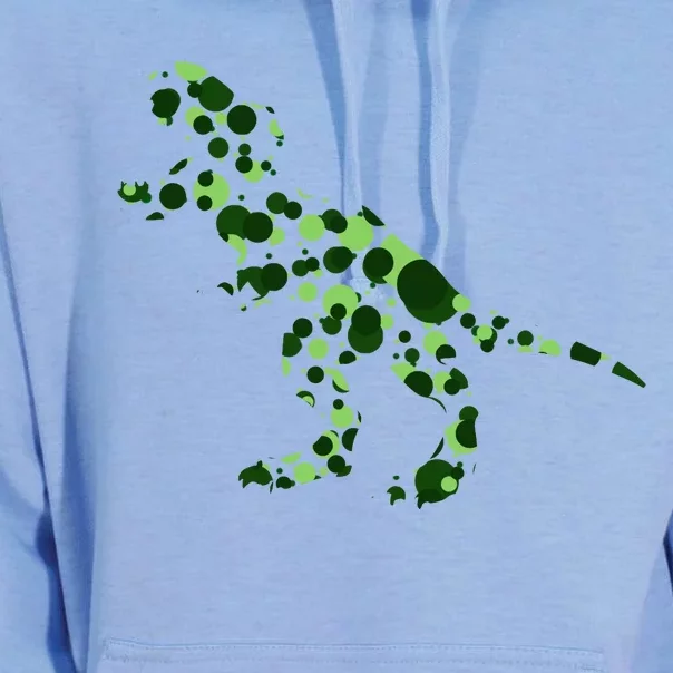 Green T Rex Polka Dot Dinosaur International Dot Day Unisex Surf Hoodie