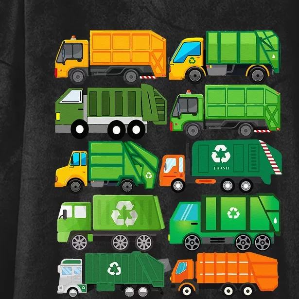 Garbage Truck Recycling Day Trash Waste Separation Birthday Hooded Wearable Blanket