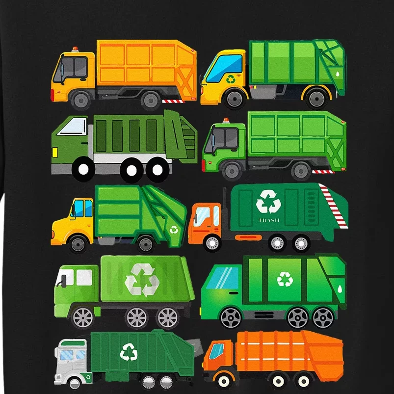 Garbage Truck Recycling Day Trash Waste Separation Birthday Tall Sweatshirt