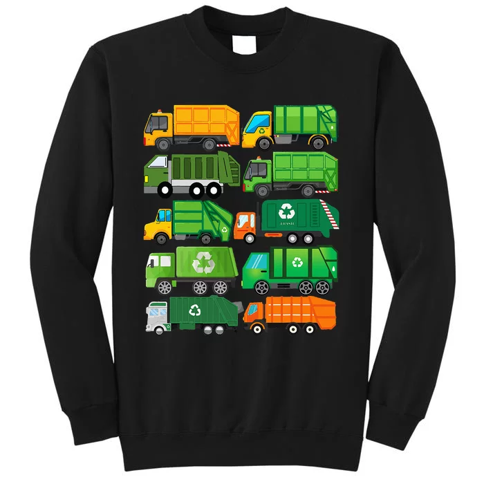 Garbage Truck Recycling Day Trash Waste Separation Birthday Tall Sweatshirt