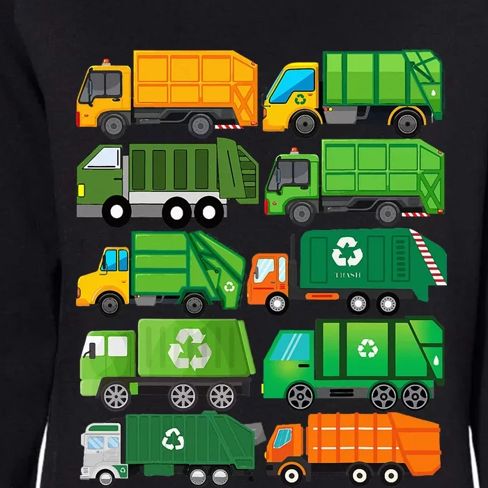 Garbage Truck Recycling Day Trash Waste Separation Birthday Womens California Wash Sweatshirt