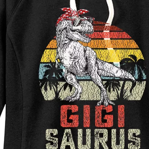 Gigisaurus T Rex Dinosaur Gigi Saurus Family Matching Women's Fleece Hoodie