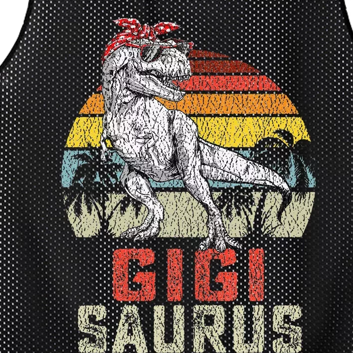 Gigisaurus T Rex Dinosaur Gigi Saurus Family Matching Mesh Reversible Basketball Jersey Tank