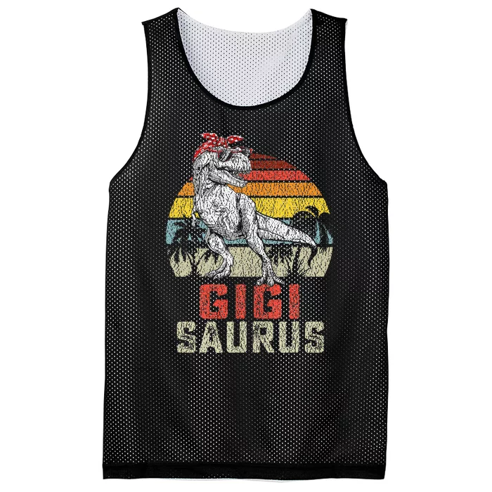 Gigisaurus T Rex Dinosaur Gigi Saurus Family Matching Mesh Reversible Basketball Jersey Tank