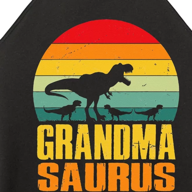 Grandmasaurus T Rex Dinosaur Grandma Saurus Family Matching Women’s Perfect Tri Rocker Tank