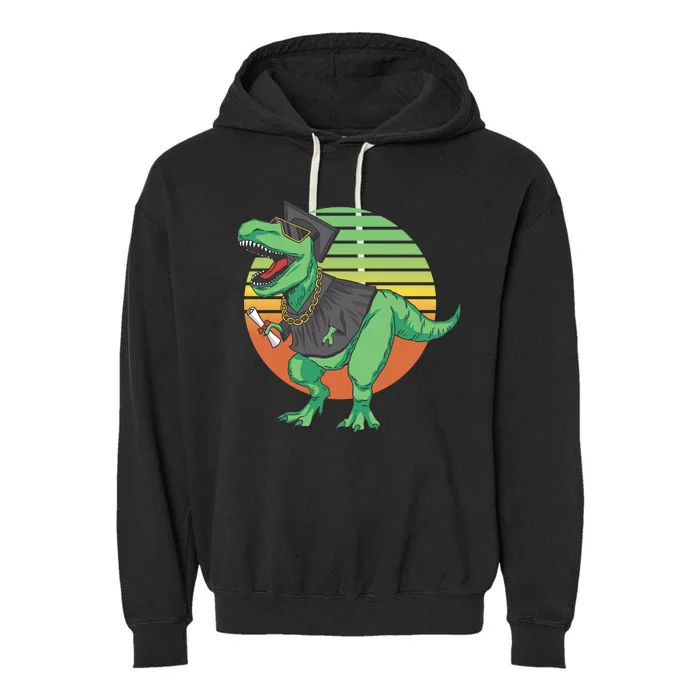 Graduation T Rex Cute Gift Garment-Dyed Fleece Hoodie