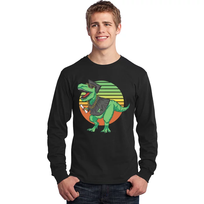 Graduation T Rex Cute Gift Long Sleeve Shirt