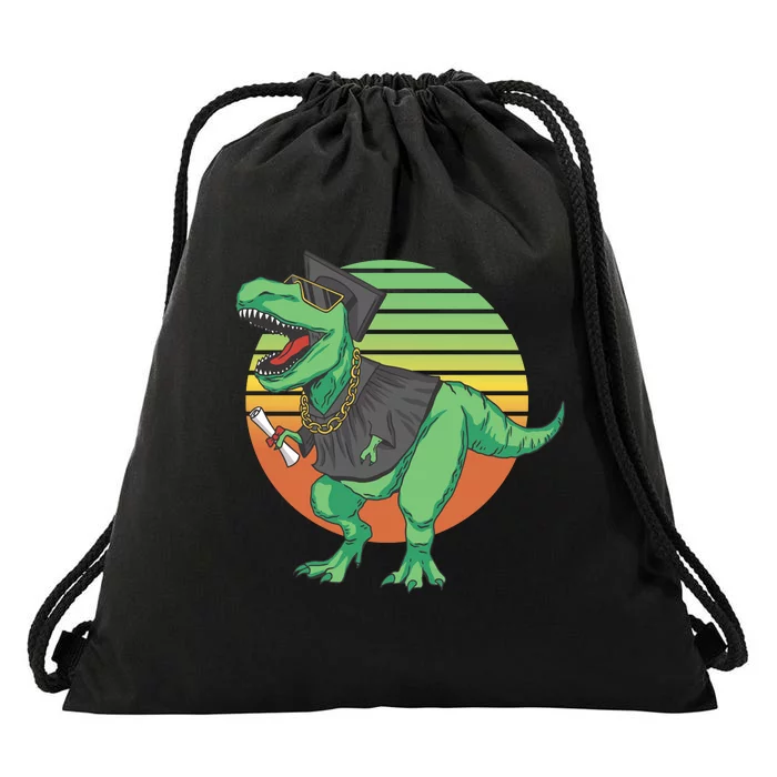 Graduation T Rex Cute Gift Drawstring Bag