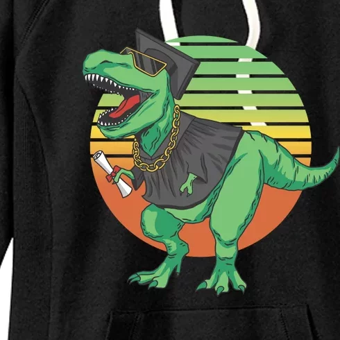 Graduation T Rex Cute Gift Women's Fleece Hoodie