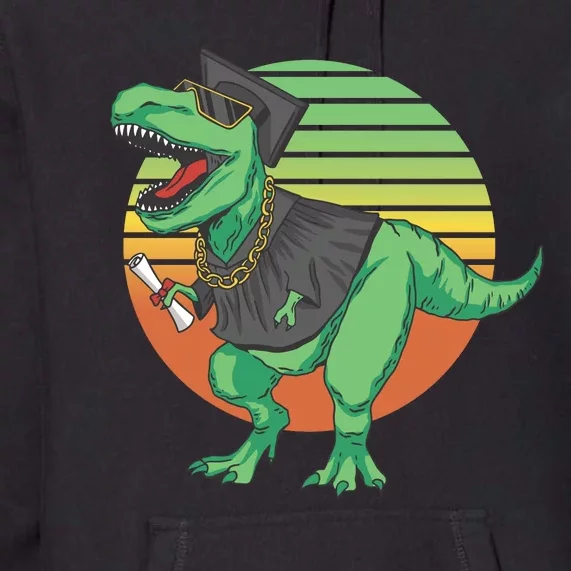 Graduation T Rex Cute Gift Premium Hoodie