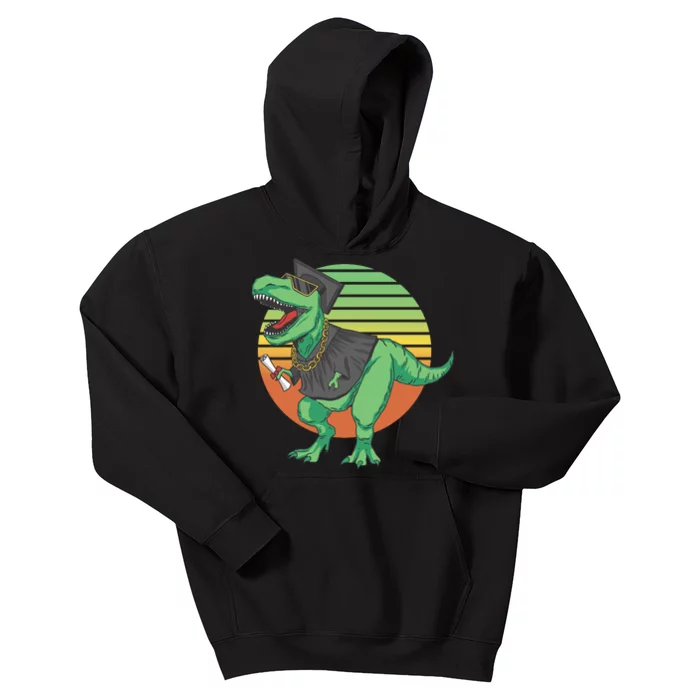 Graduation T Rex Cute Gift Kids Hoodie