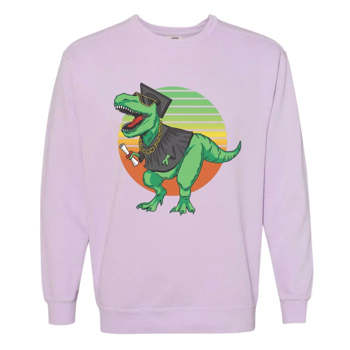 Graduation T Rex Cute Gift Garment-Dyed Sweatshirt