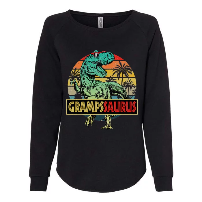 Grampssaurus T Rex Dinosaur Gramps Saurus Family Matching Womens California Wash Sweatshirt