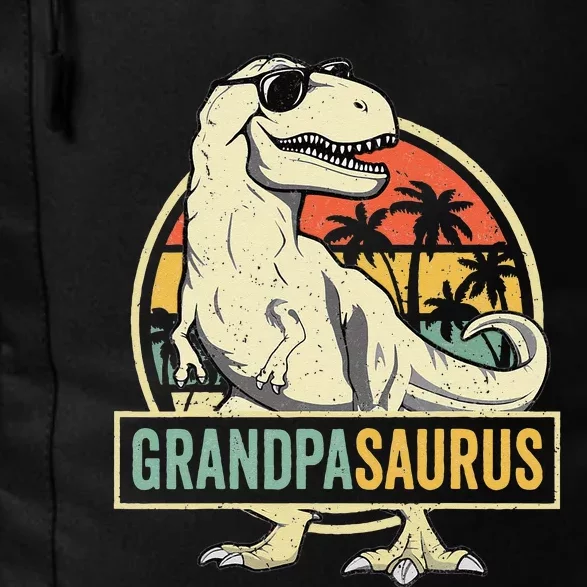 Grandpasaurus T Rex Dinosaur Grandpa Saurus Family Matching Daily Commute Backpack