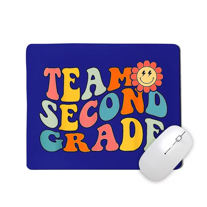 Groovy Team Second Grade Back To School Teacher Student Gift Mousepad