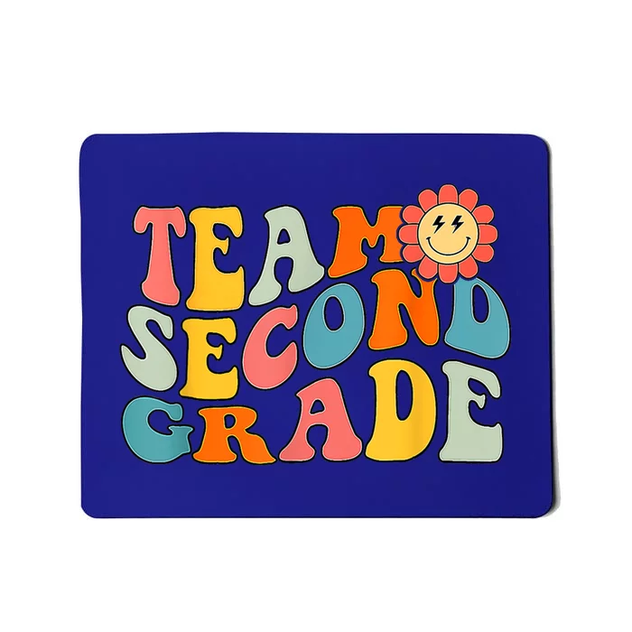 Groovy Team Second Grade Back To School Teacher Student Gift Mousepad