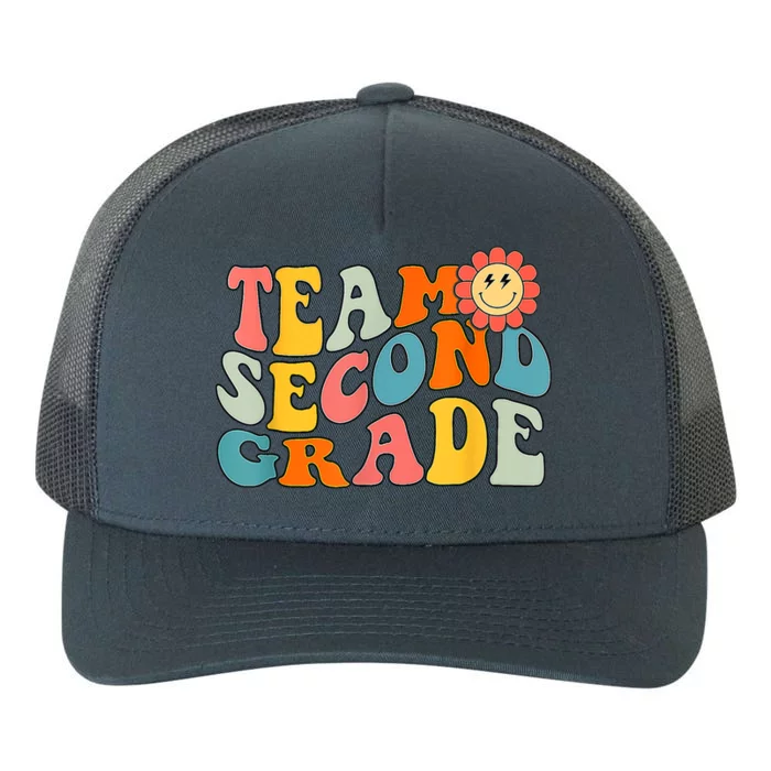 Groovy Team Second Grade Back To School Teacher Student Gift Yupoong Adult 5-Panel Trucker Hat