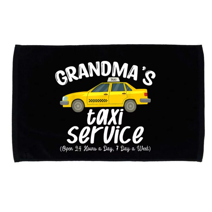 Grandma's Taxi Service Funny Grandparent Gift Microfiber Hand Towel